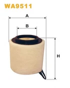 Фільтр повітря WIX FILTERS 362/4 = WA9511 WIX Filters (WA9511)