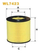 Фільтр оливи BMW Serie 1 (E81/E82/E87/E88), Serie 3 (E90/E91/E92/E93), Serie 5 (E60/E6 Wix Filters (WL7423) WIX Filters (WL7423)