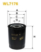 Фильтр масляный Leyland-Daf 400, Aro, Citroen C25, CX, Jumper I, Xantia, XM, Landrover Ra Wix Filters (WL7176) WIX Filters (WL7176)