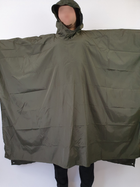 Армійський дощовик Пончо для ЗСУ з капюшоном універсальний розмір кольору Олива 2706 - зображення 5