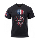Футболка Rothco US Flag Bearded Skull T-Shirt Чорний L 2000000086378 - зображення 1