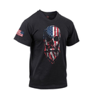 Футболка Rothco US Flag Bearded Skull T-Shirt Чорний L 2000000086378 - зображення 2