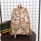 Чоловічий рюкзак тактичний Army PUBG Battlegrounds 30л, універсальний Brown Pixel - зображення 5