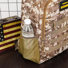 Чоловічий рюкзак тактичний Army PUBG Battlegrounds 30л, універсальний Brown Pixel - зображення 7