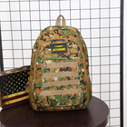 Комплект Мужской рюкзак тактический Army PUBG Battlegrounds 30л, универсальный Green Pixel + Налобный фонарь - зображення 4