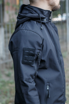 Куртка військова SoftShell M Чорна - изображение 3