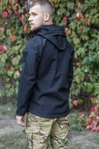 Куртка військова SoftShell M Чорна - изображение 5