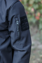 Куртка військова SoftShell M Чорна - зображення 6