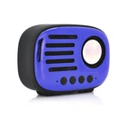 Портативная колонка Voltronic YT-BTS-A4-3127 5 Вт Bluetooth, черный/фиолетовый