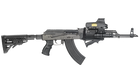 Приклад телескопічний з амортизатором FAB для AK 47, чорний (7000429) - зображення 5