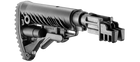 Приклад телескопічний з амортизатором FAB для AK 47, чорний (7000429) - зображення 6