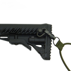 Приклад складной FAB M4 с амортизатором для AK 47, полимер, черный (7000460) - изображение 3