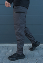Утеплённые тактические штаны на флисе XXL серые - изображение 3