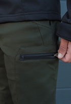 Утеплённые тактические штаны на флисе S хаки - изображение 8