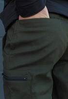 Утеплённые тактические штаны на флисе S хаки - изображение 10