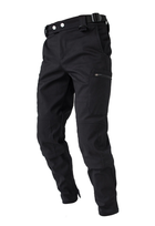Утеплённые тактические штаны на флисе S черные - изображение 2