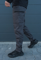 Утеплённые тактические штаны на флисе XL серые - изображение 3