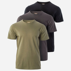 Футболка тактическая мужская Magnum Basic Shirt 3-P-Ol/Fr/B XXXL 3 шт Оливковый/Серый/Черный (5902786346349) - изображение 1