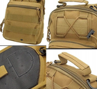 Тактическая сумка рюкзак на плече COYOTE - изображение 6