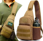 Тактическая сумка рюкзак на плече COYOTE LIGHT - изображение 9
