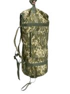 Тактический рюкзак сумка баул ВСУ 100 л пиксель ММ14 Кордура Cordura - изображение 3