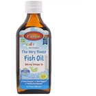 Омега 3 Carlson Labs Kid's The Very Finest Fish Oil 6.7 fl oz 200 ml Natural Lemon Flavor (000000890)