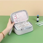 Аптечка сумка органайзер для медикаментов для путешествий для дома 17х11х6 см (473262-Prob) Светло-серая - изображение 3
