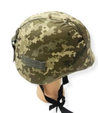 Кавер армейский с креплением под очки, тактический чехол на шлем каску ВСУ, камуфляж пиксель - изображение 4