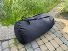Сумка баул-рюкзак влагозащитный тактический армейский военный 120 л черный - изображение 1