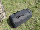 Баул сумка рюкзак туристический 120 л размер 82*42 см чёрный цвет с внутренним прорезиновым шаром чёрный цвет - изображение 9