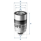 Фильтр топливный UFI 24.123.00