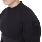 Мужская тактическая военная кофта рубашка с длинным рукавом армейская Pro Tactical черная АН7492 Размер XL - изображение 3