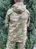 Куртка мужская тактическая на флисе Мультикам Турция ВСУ (ЗСУ) XL 8663 хаки - изображение 4