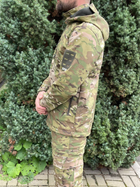 Куртка мужская тактическая на флисе Мультикам Турция ВСУ (ЗСУ) XL 8663 хаки - изображение 6