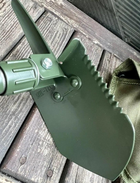 Туристична лопата багатофункціональна Mil-Tec Type Mini II зелена (15525000) - зображення 4