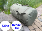Баул армійський, Баул рюкзак, сумка-баул тактична, баул військовий, баул зсу, Баул 120 літрів олива - зображення 1