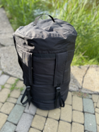 Баул сумка туристичний рюкзак 120 л розмір 82*42 см чорний колір з внутрішньою прогумовою кулею чорний колір - зображення 7
