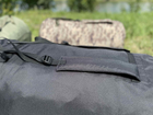 Баул сумка туристичний рюкзак 120 л розмір 82*42 см чорний колір з внутрішньою прогумовою кулею чорний колір - зображення 9