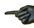 Нітрилові рукавички Medicom SafeTouch Advanced Black без пудри текстуровані розмір M 500 шт. Чорні (3.3 г) - зображення 2