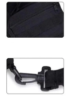 Рюкзак сумка через плече чоловіча тактична A74 чорна - зображення 3