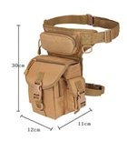 Багатофункціональна тактичная сумка на стегно SIDE KICK. - зображення 3