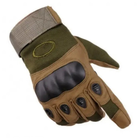 Перчатки тактические полнопалые Oakley M олива - изображение 1