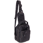 Рюкзак тактический патрульный однолямочный Zelart ZK-14 6 литров Black - изображение 1