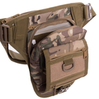Маленькая тактическая нейлоновая сумка на пояс плечо военная охотничья для мелочей SILVER KNIGHT камуфляж АН176 - изображение 4