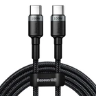 Кабель Baseus Cafule PD2.0 100W flash charging USB For Type-C cabel (20V 5A) 2m (CATKLF-ALG1) Gray+Black