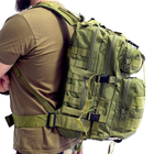 Тактический военный рюкзак MALATEC 30 литров оливковый - изображение 3