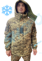 Куртка бушлат зимний военный, бушлат зимовий куртка військова піксель ЗСУ, розмір 60, Bounce HS-RD-0060 - изображение 1
