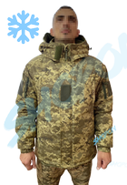Куртка бушлат зимовий військовий, бушлат зимовий куртка військова піксель ЗСУ, розмір 58, Bounce HS-RD-0058 - зображення 2