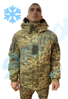 Куртка бушлат зимний военный, бушлат зимовий куртка військова піксель ЗСУ, розмір 52, Bounce HS-RD-0052 - изображение 2