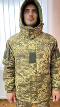 Куртка бушлат зимовий військовий, бушлат зимовий куртка військова піксель ЗСУ, розмір 48, Bounce HS-RD-0048 - зображення 5